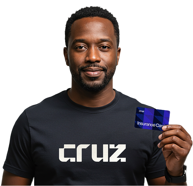 a guy holding a cruz card with a smile
